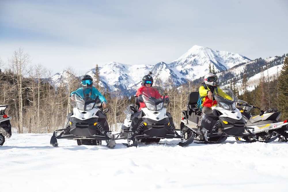 Snowmobiling
